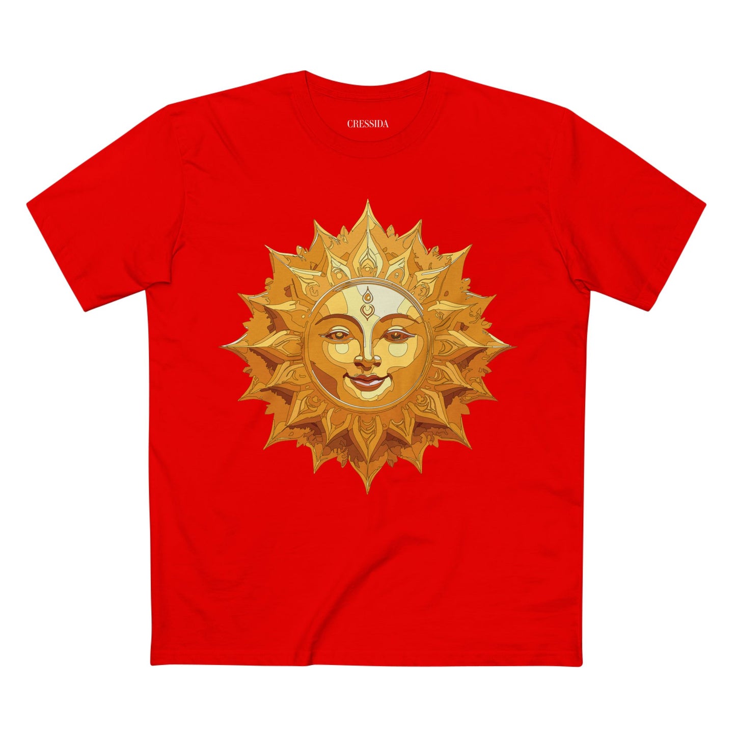Sun Shirt, Shirt with Sun, Tee Shirt with Gold Sun