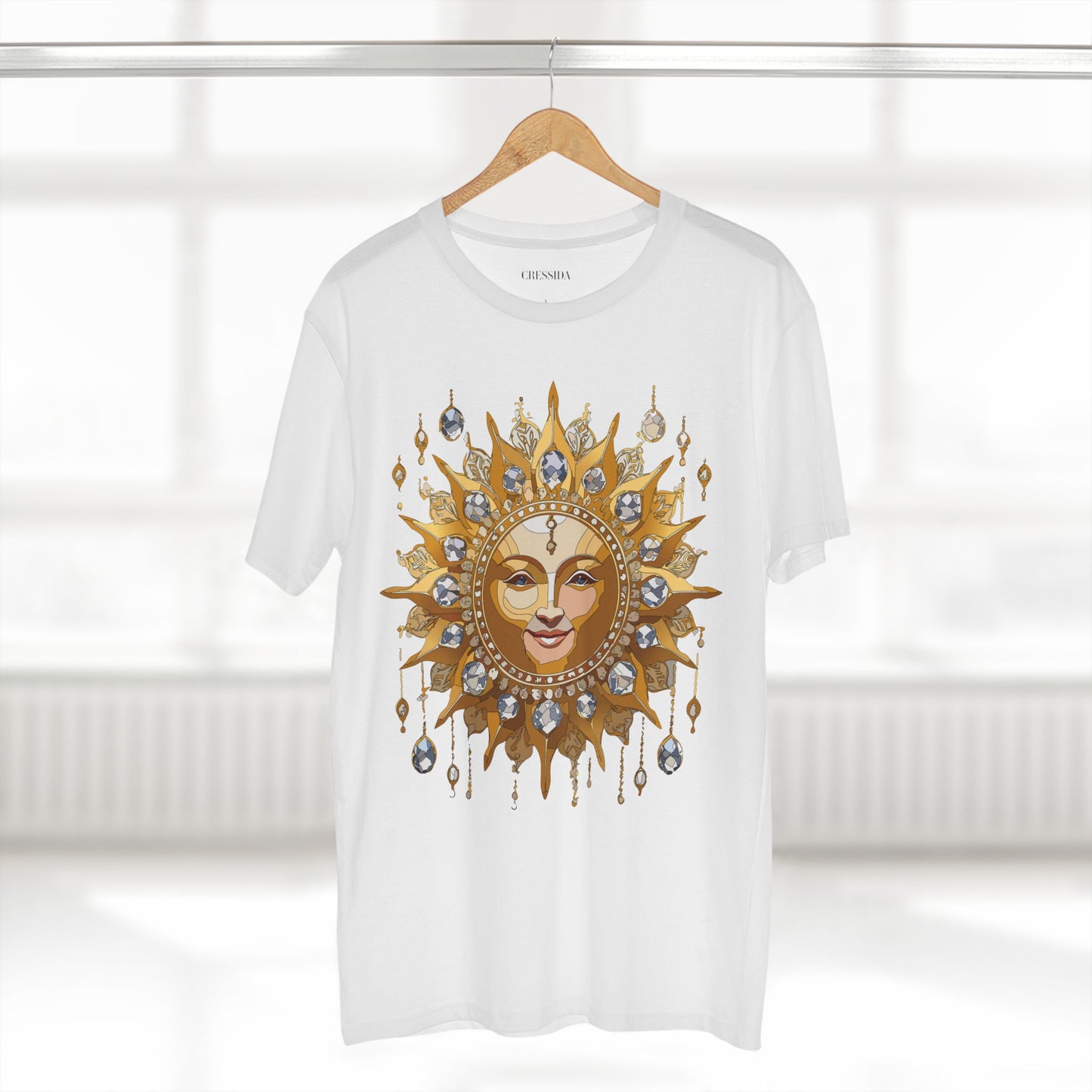 Sun Shirt, Shirt with Sun, Tee Shirt with Gold Sun