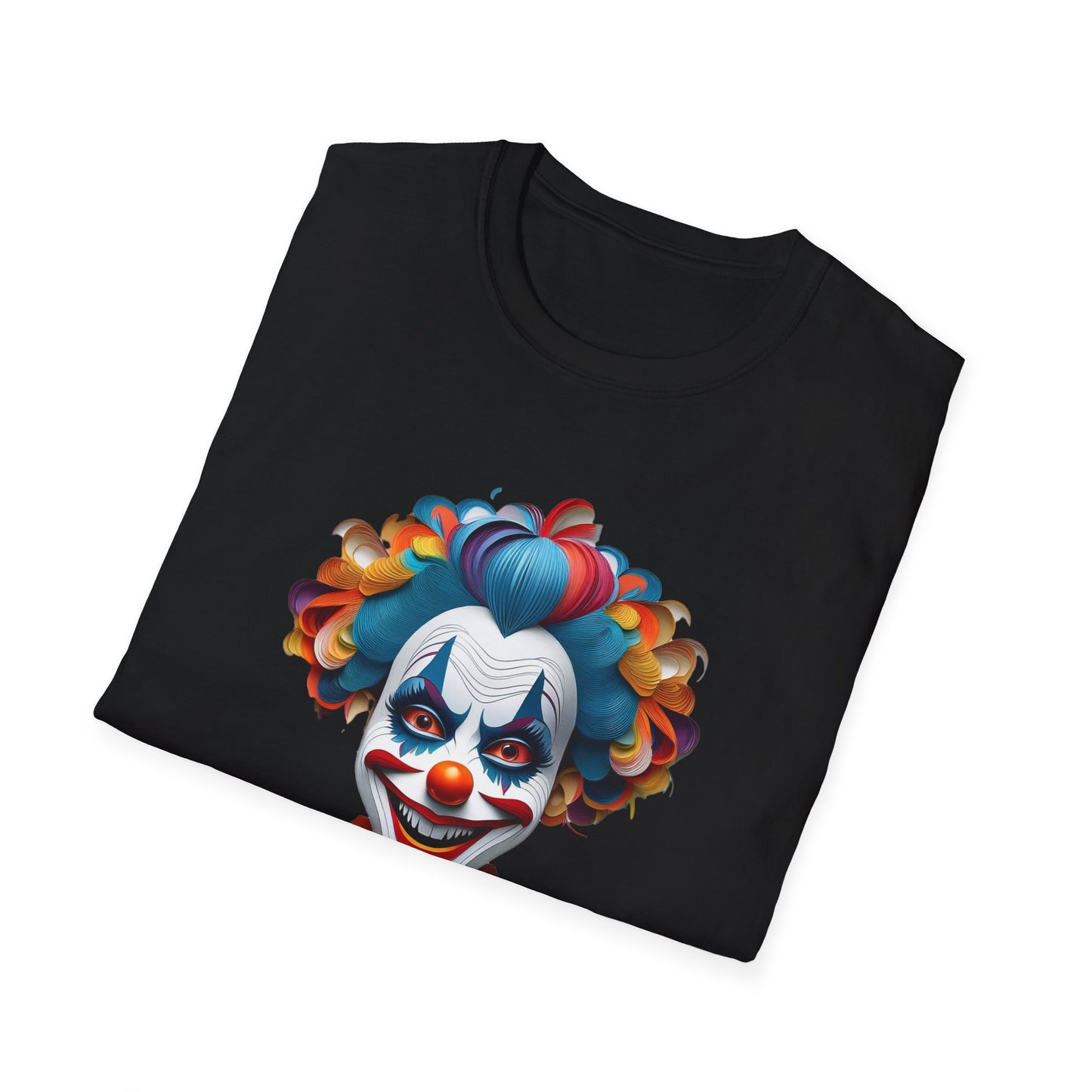 Clown Shirt, T Shirt with Clown, Funny Man Shirt, Tee Shirt with Funny Man, Circus Shirt, Shirt with Circus, Scary Man Shirt, Shirt with Scary Man