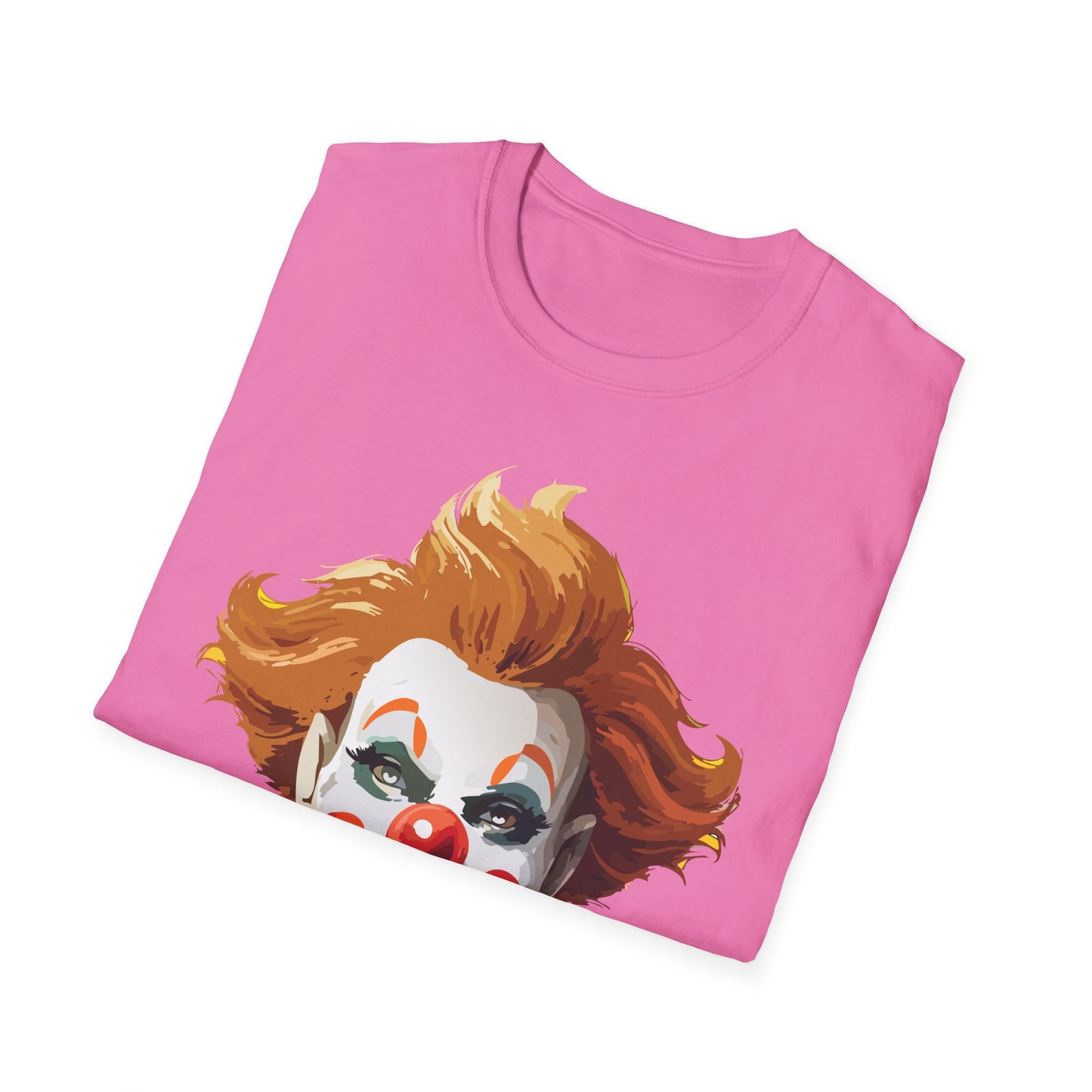 Clown Shirt, T Shirt with Clown, Funny Man Shirt, Tee Shirt with Funny Man, Circus Shirt, Shirt with Circus, Scary Man Shirt, Shirt with Scary Man