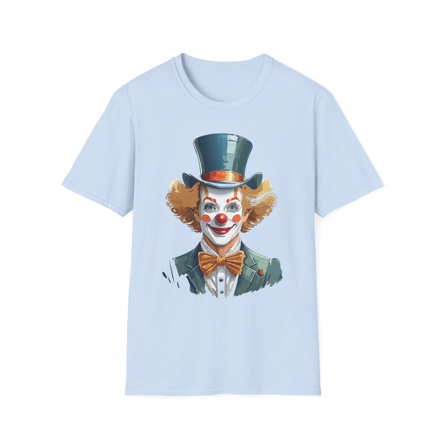 Clown Shirt, T Shirt with Clown, Funny Man Shirt, Tee Shirt with Funny Man, Circus Shirt, Shirt with Circus, Scary Man Shirt, Shirt with Scary Man