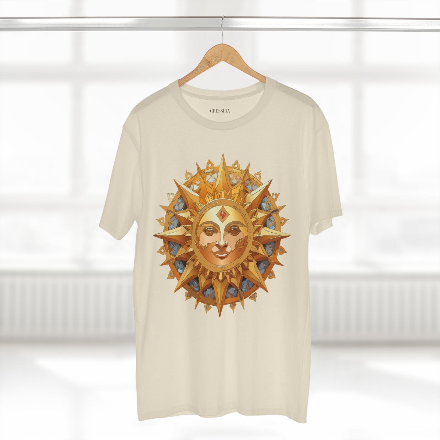 Sun Shirt, Shirt with Sun, Tee Shirt with Gold Sun