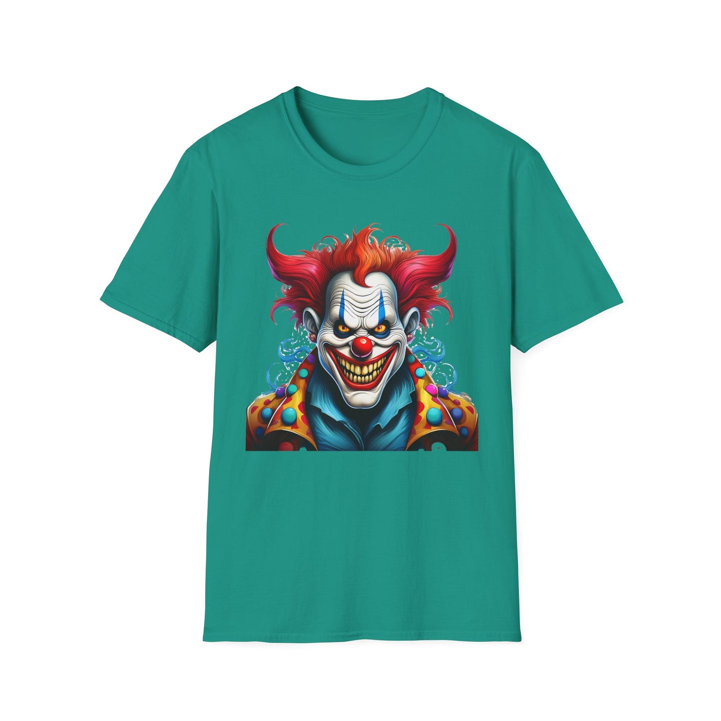 Clown Shirt, T Shirt with Clown, Funny Man Shirt, Tee Shirt with Funny Man, Circus Shirt, Shirt with Circus, Scary Man Shirt, Shirt with Scary Man