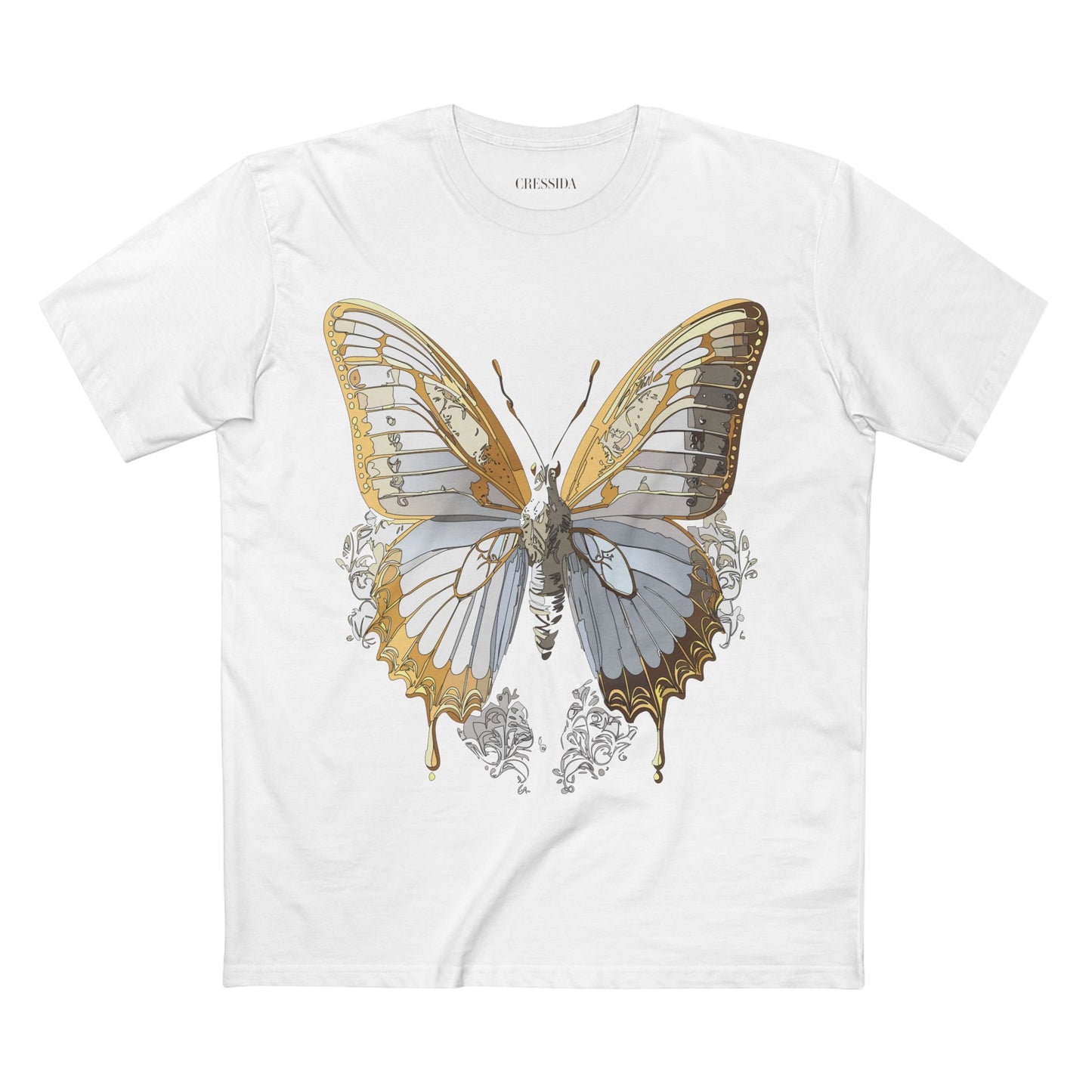 Butterfly shirt, Shirt with Butterfly, Tee Shirt with Antique Butterfly