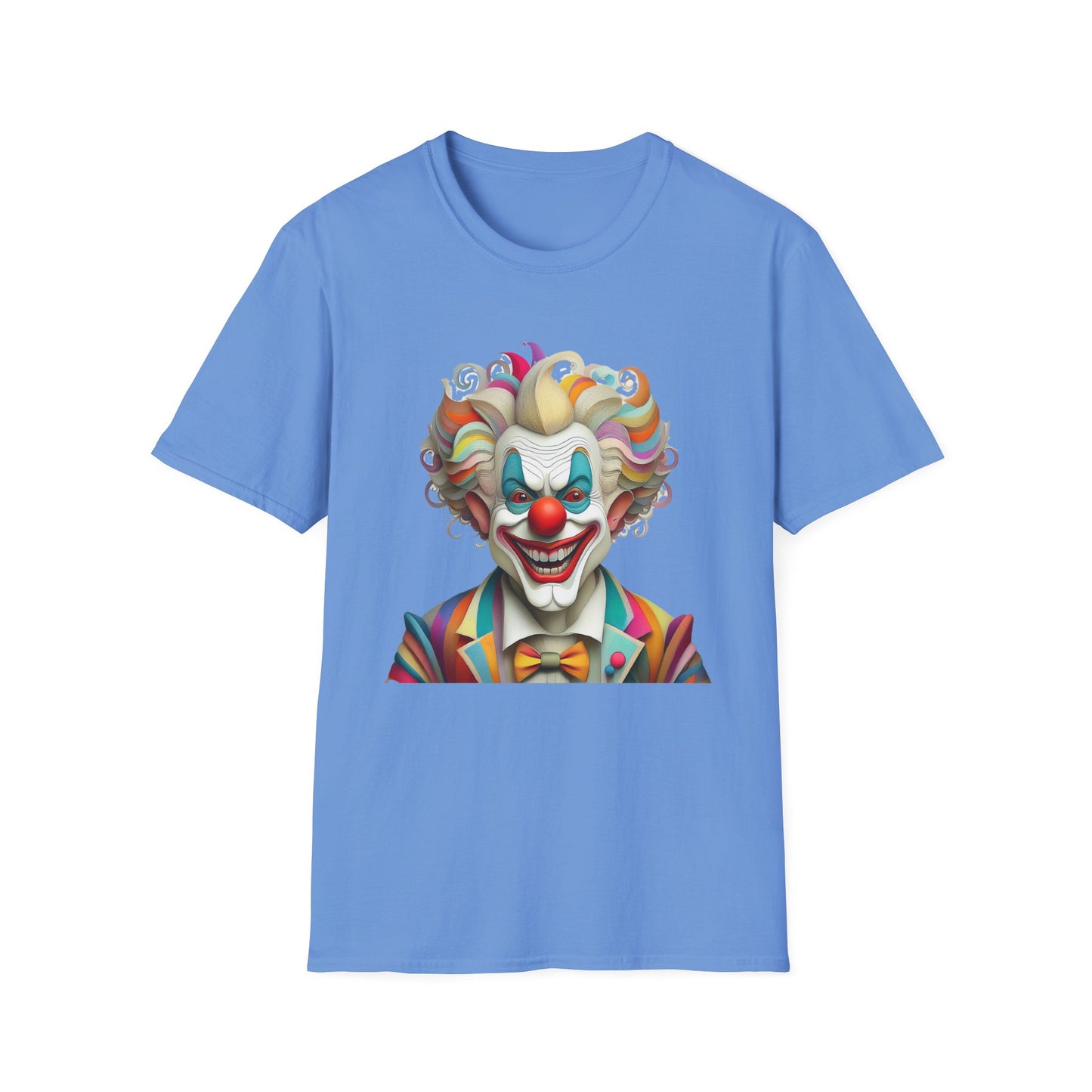 Clown Shirt, T Shirt with Clown, Funny Man Shirt, Tee Shirt with Funny Man, Circus Shirt, Shirt with Circus, Scary Man Shirt, Shirt with Scary Man