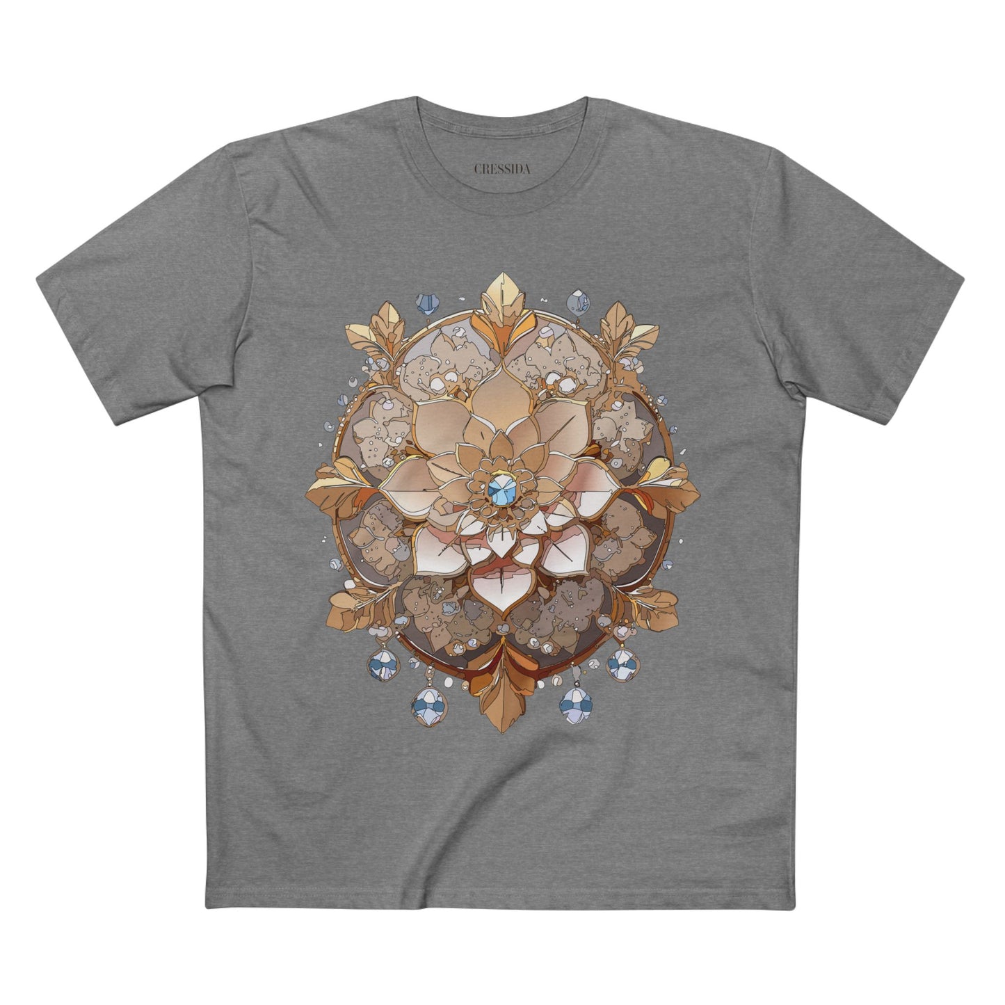 Floral Shirt, Shirt with Flower, Tee Shirt with Antique Flower