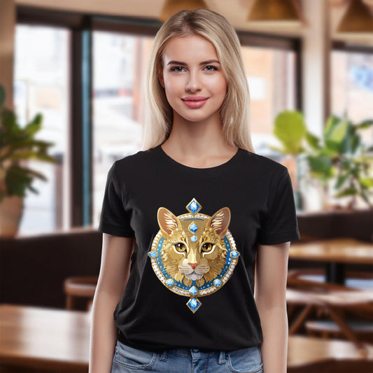 Unisex Antique Animal Medallion Tee Shirt Premium Cotton Art Design Artwork