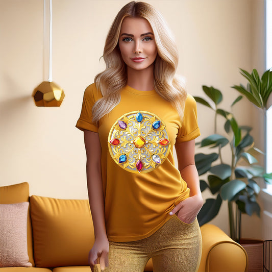 Medallion Shirt, Shirt with Medallion, Tee Shirt with Medal