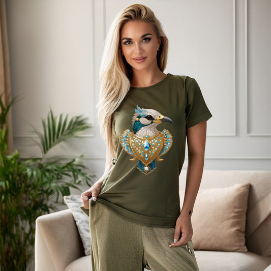 Animal Shirt, Shirt with Animals, Tee Shirt with Antique Animal Medallion