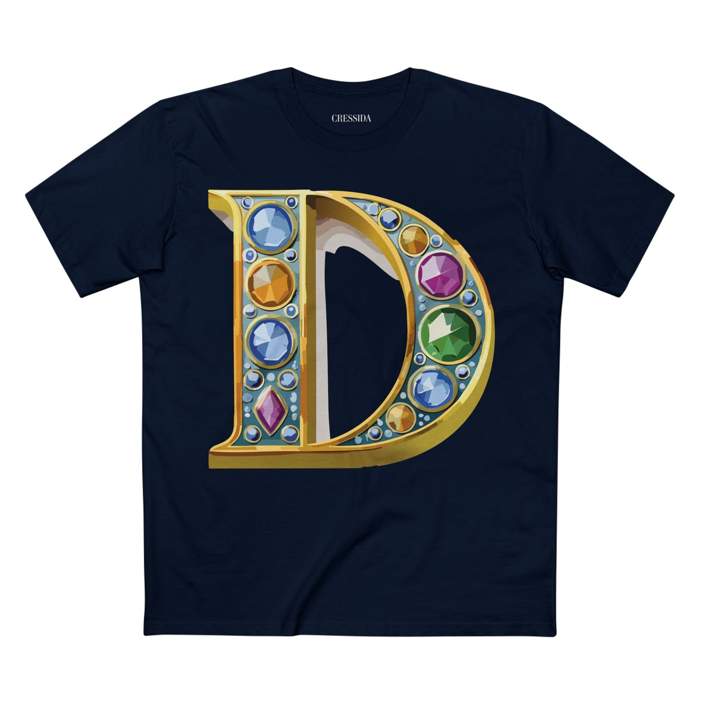 Letter Shirt, Shirt with Letters, Tee Shirt with Gold Letters