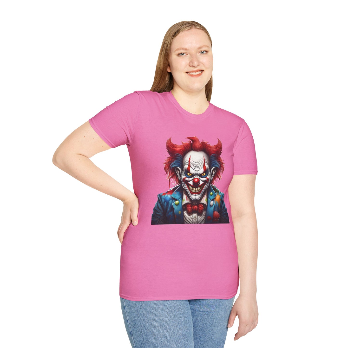 Clown Shirt, T Shirt with Clown, Funny Man Shirt, Tee Shirt with Funny Man, Circus Shirt, Shirt with Circus, Scary Man Shirt, Shirt with Scary Man