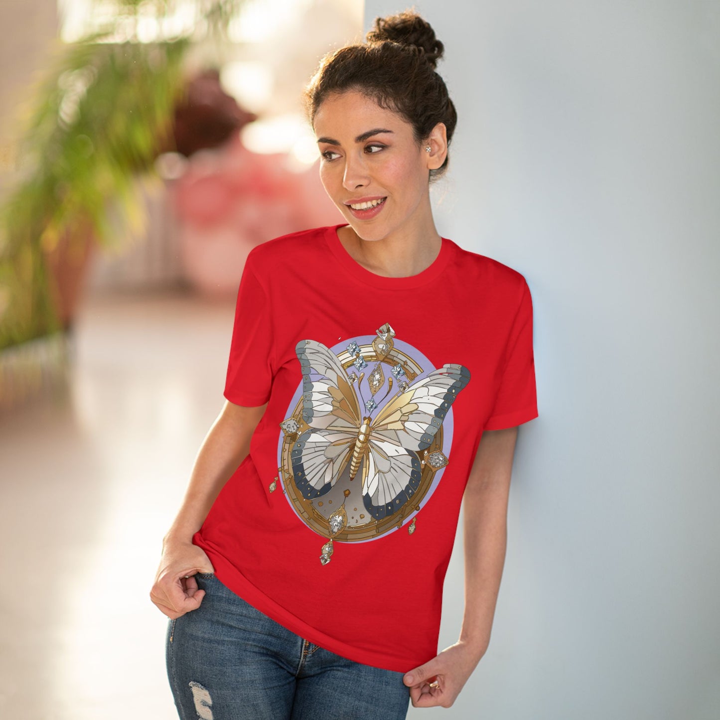 Organic T-shirt with Butterfly