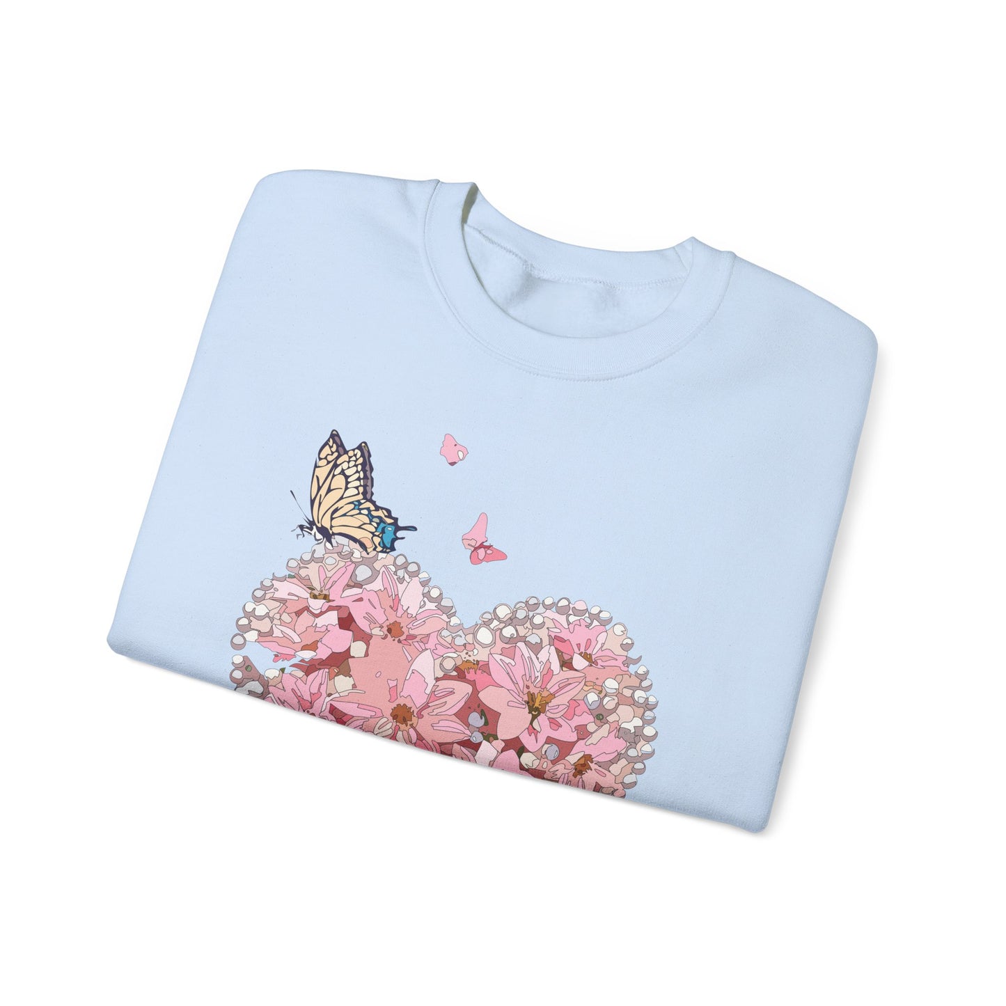 Floral Heart Sweatshirt, Floral Love Sweatshirt, Valentine's Day Sweatshirt, Heart Floral Sweatshirt