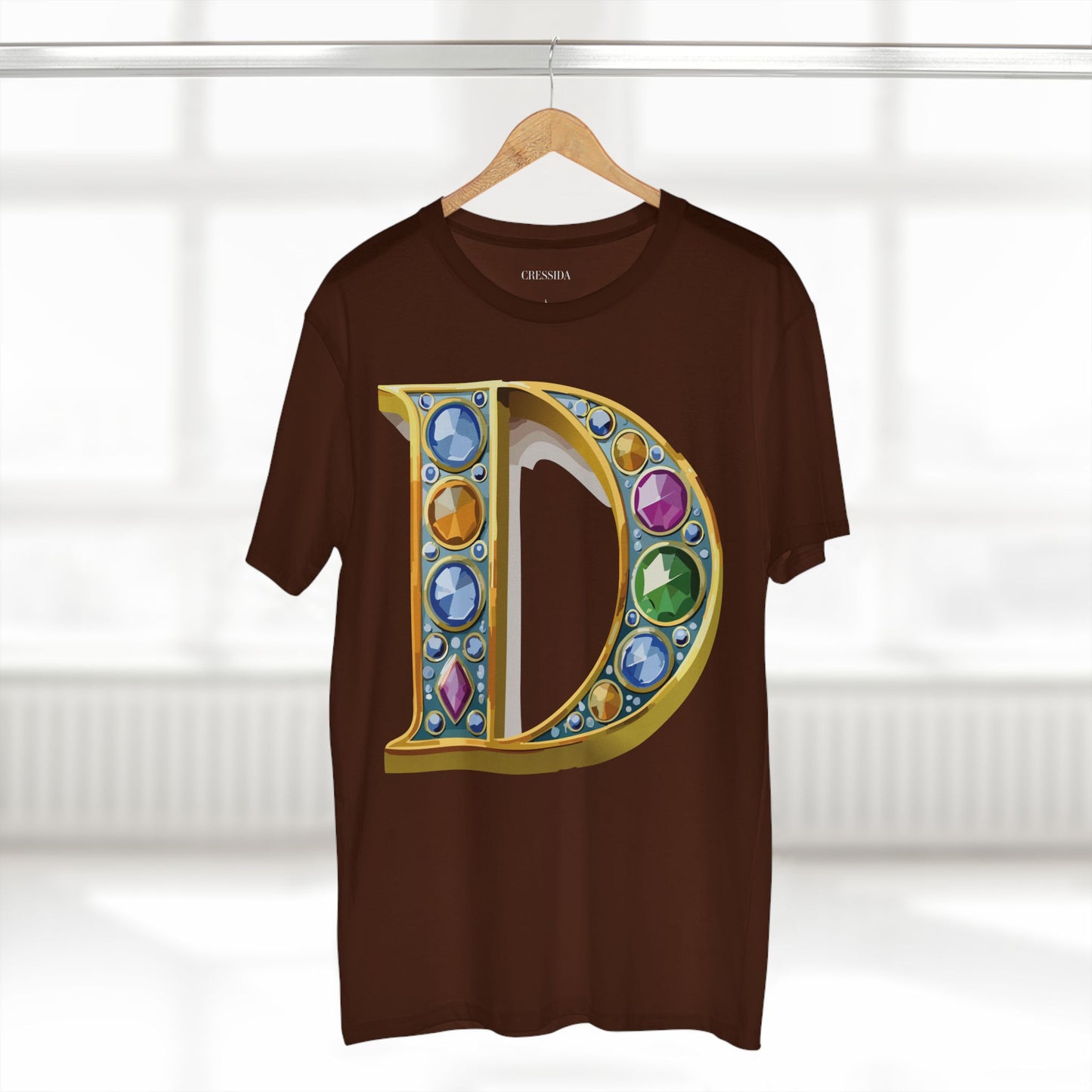 Letter Shirt, Shirt with Letters, Tee Shirt with Gold Letters
