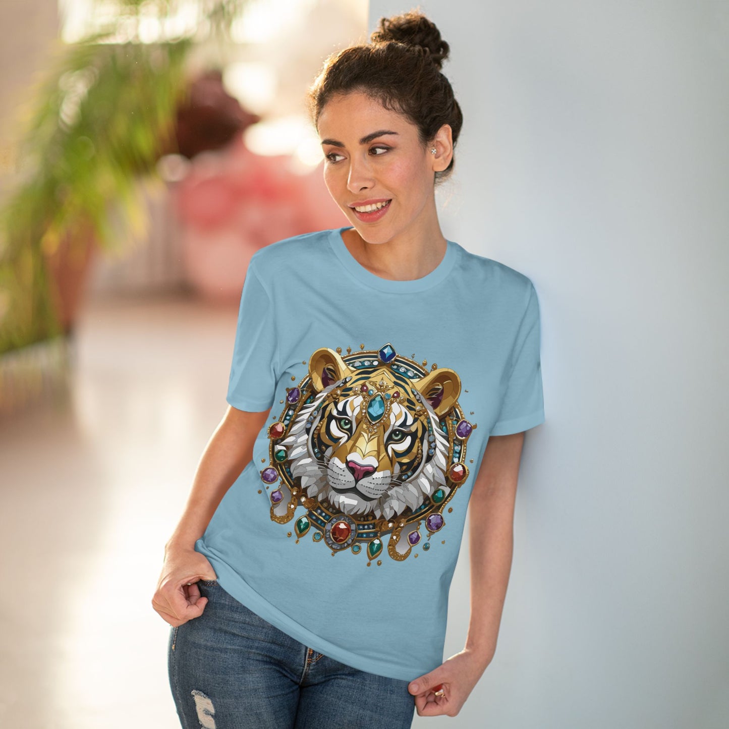 Organic T-shirt with Animals - Tiger