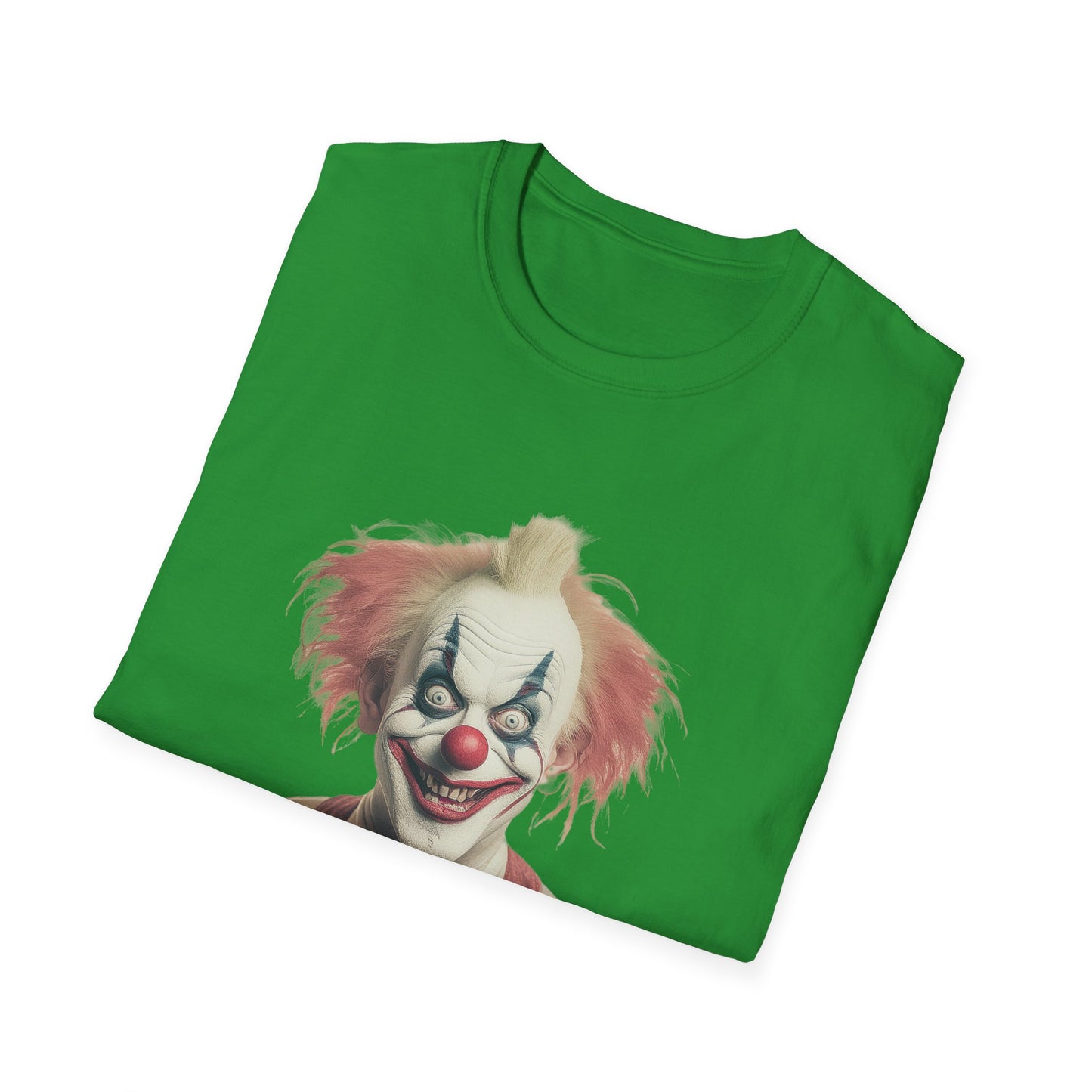 Clown Shirt, T Shirt with Clown, Funny Man Shirt, Tee Shirt with Funny Man, Circus Shirt, Shirt with Circus, Scary Man Shirt, Shirt with Scary Man