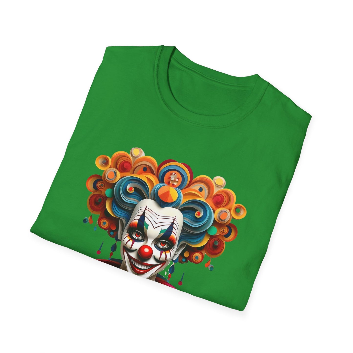 Clown Shirt, T Shirt with Clown, Funny Man Shirt, Tee Shirt with Funny Man, Circus Shirt, Shirt with Circus, Scary Man Shirt, Shirt with Scary Man
