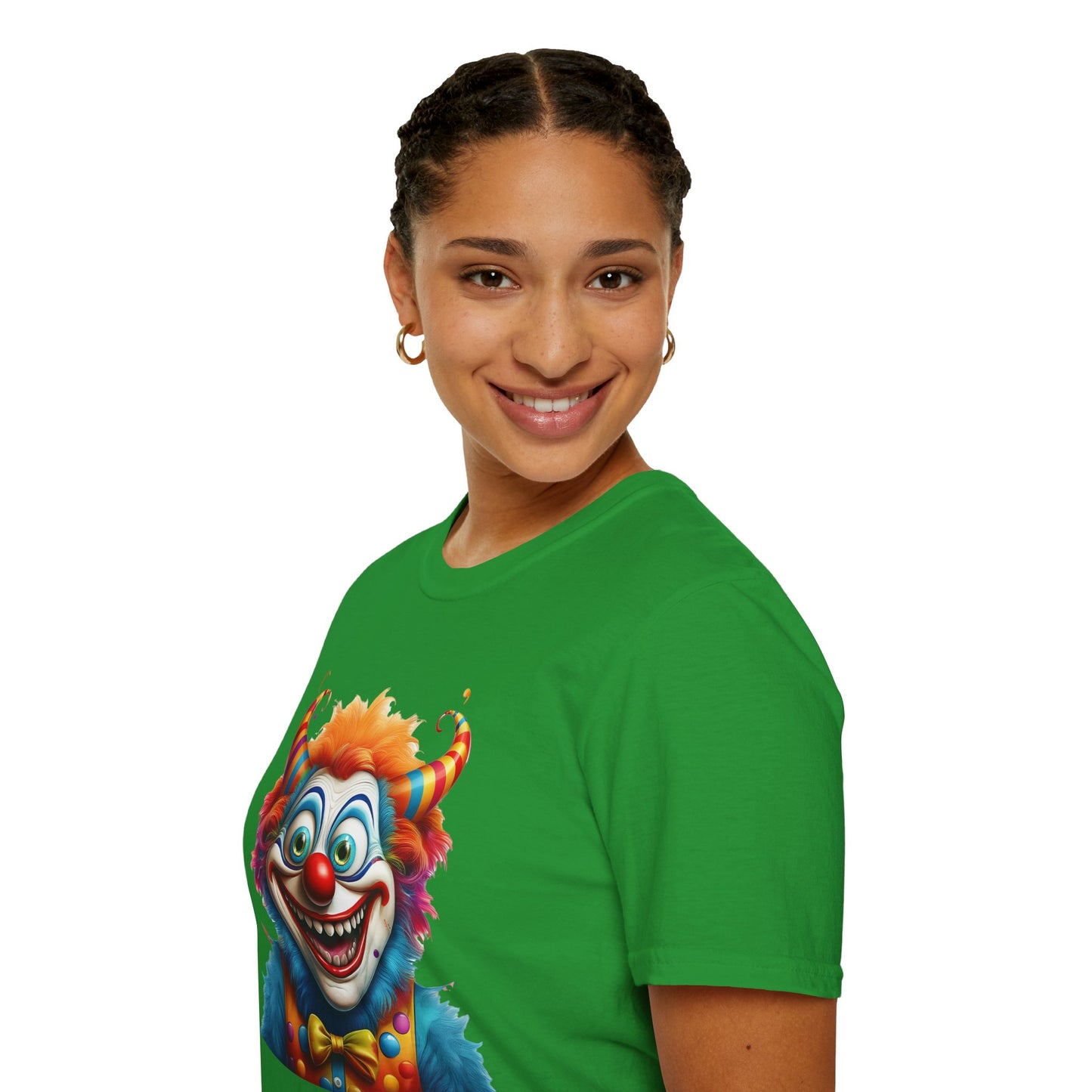 Clown Shirt, T Shirt with Clown, Funny Man Shirt, Tee Shirt with Funny Man, Circus Shirt, Shirt with Circus, Scary Man Shirt, Shirt with Scary Man