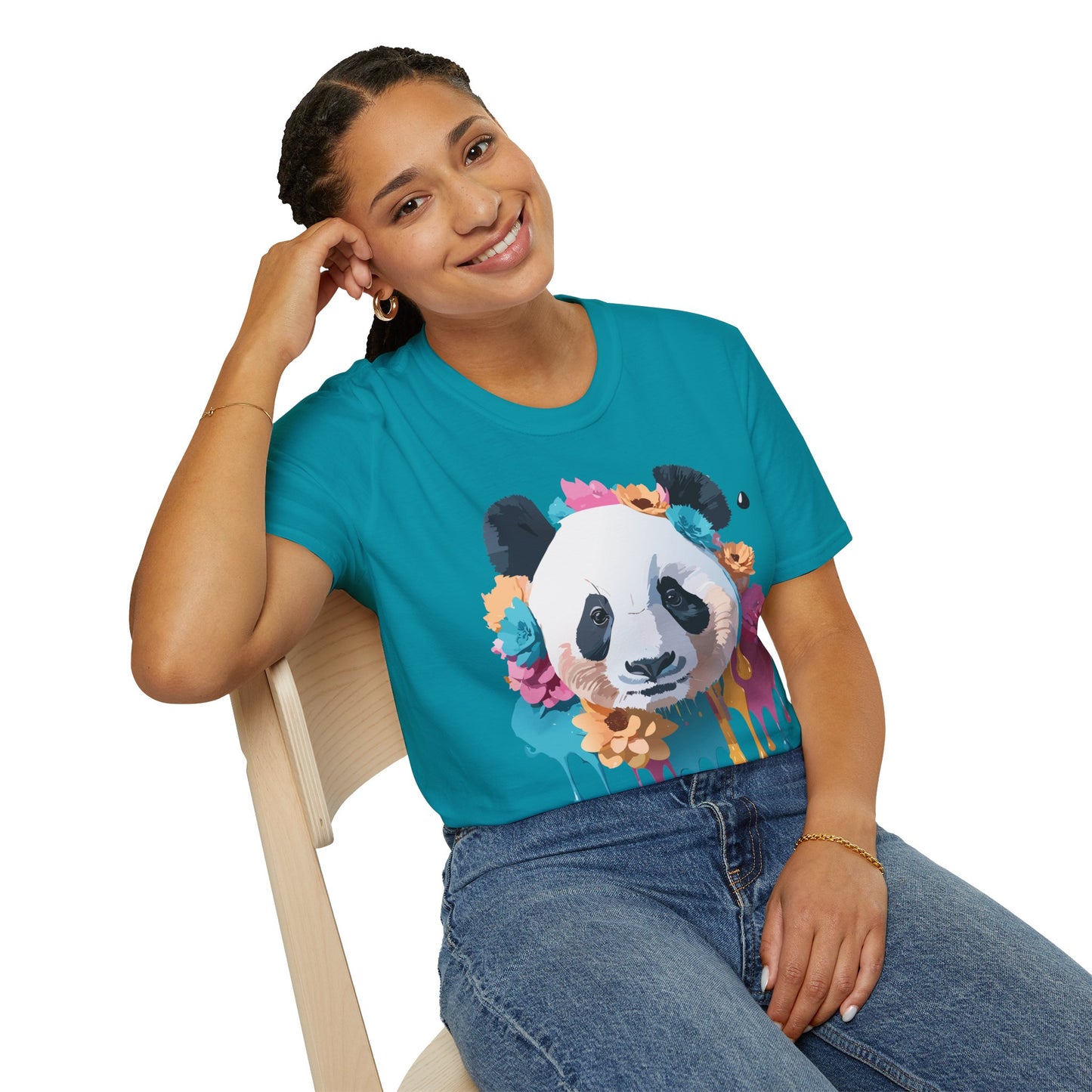 Panda Shirt, T Shirt with Panda, Animal Shirt, Tee Shirt with Animals