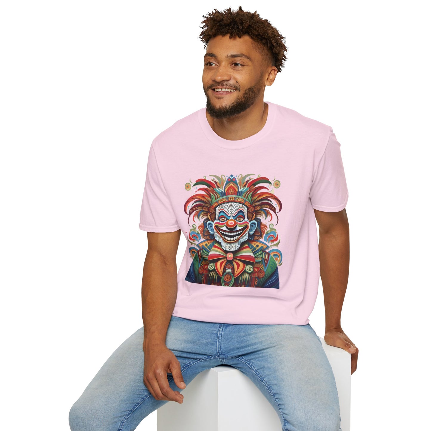 Clown Shirt, T Shirt with Clown, Funny Man Shirt, Tee Shirt with Funny Man, Circus Shirt, Shirt with Circus, Scary Man Shirt, Shirt with Scary Man