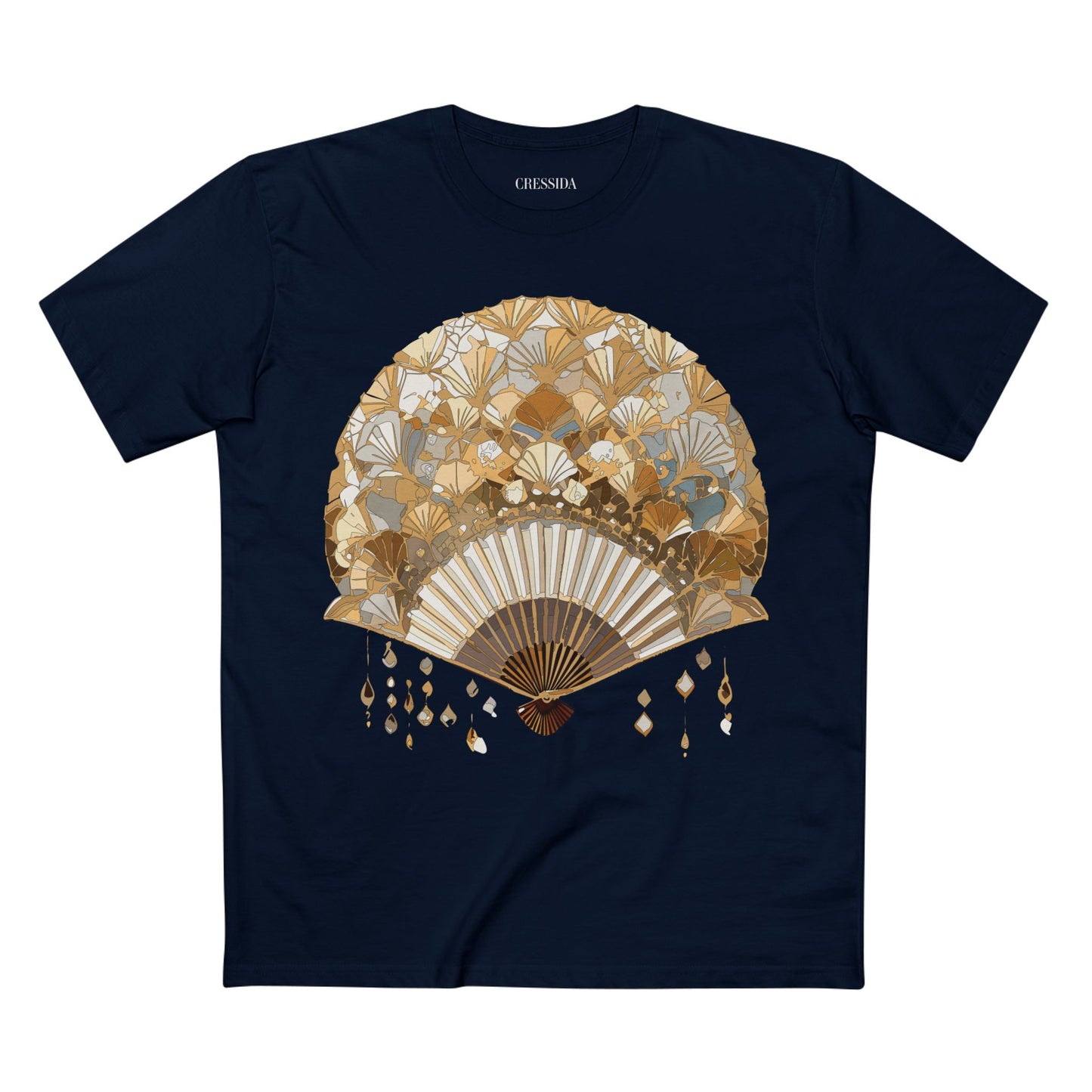 Fan shirt, Shirt with Fan, Tee Shirt with Antique Fan