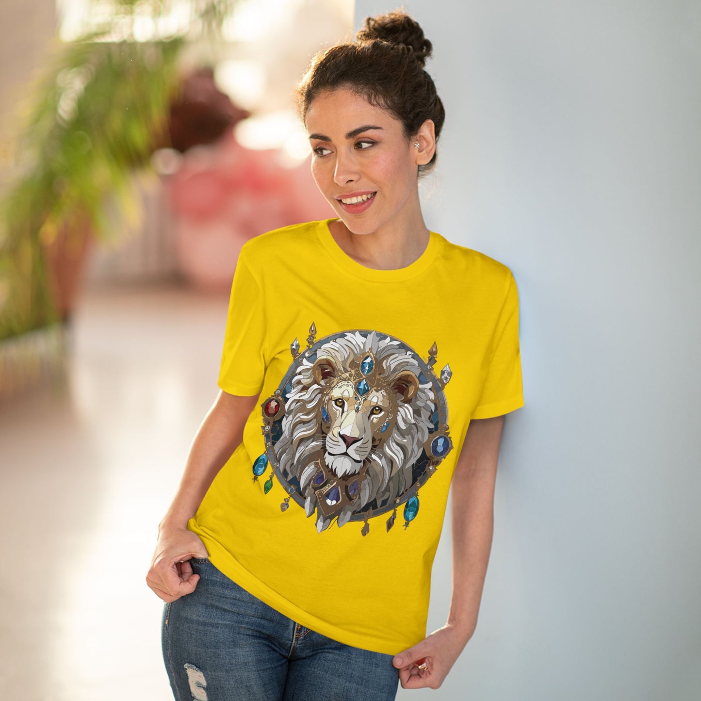 Organic T-shirt with Animals - Lion