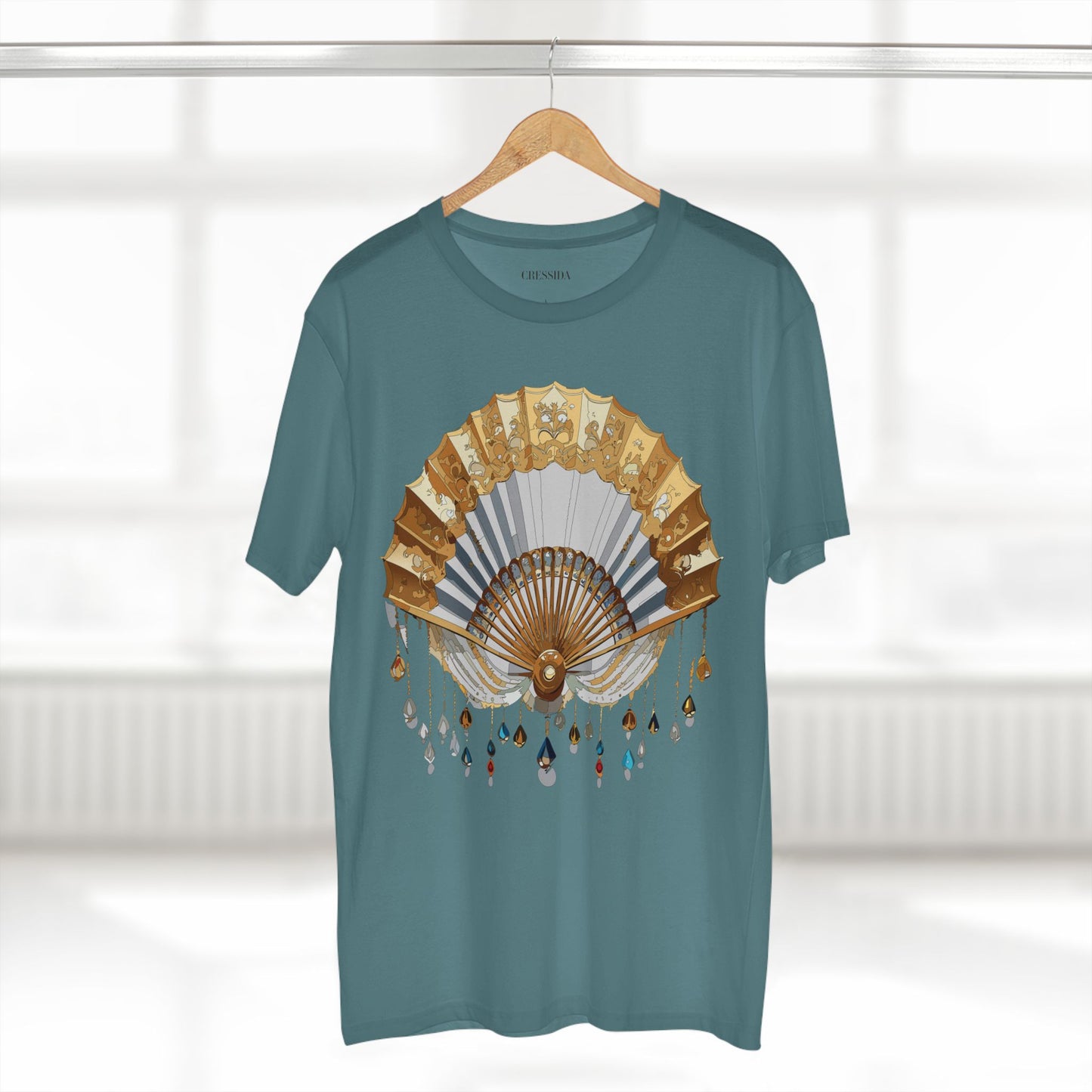 Fan shirt, Shirt with Fan, Tee Shirt with Antique Fan