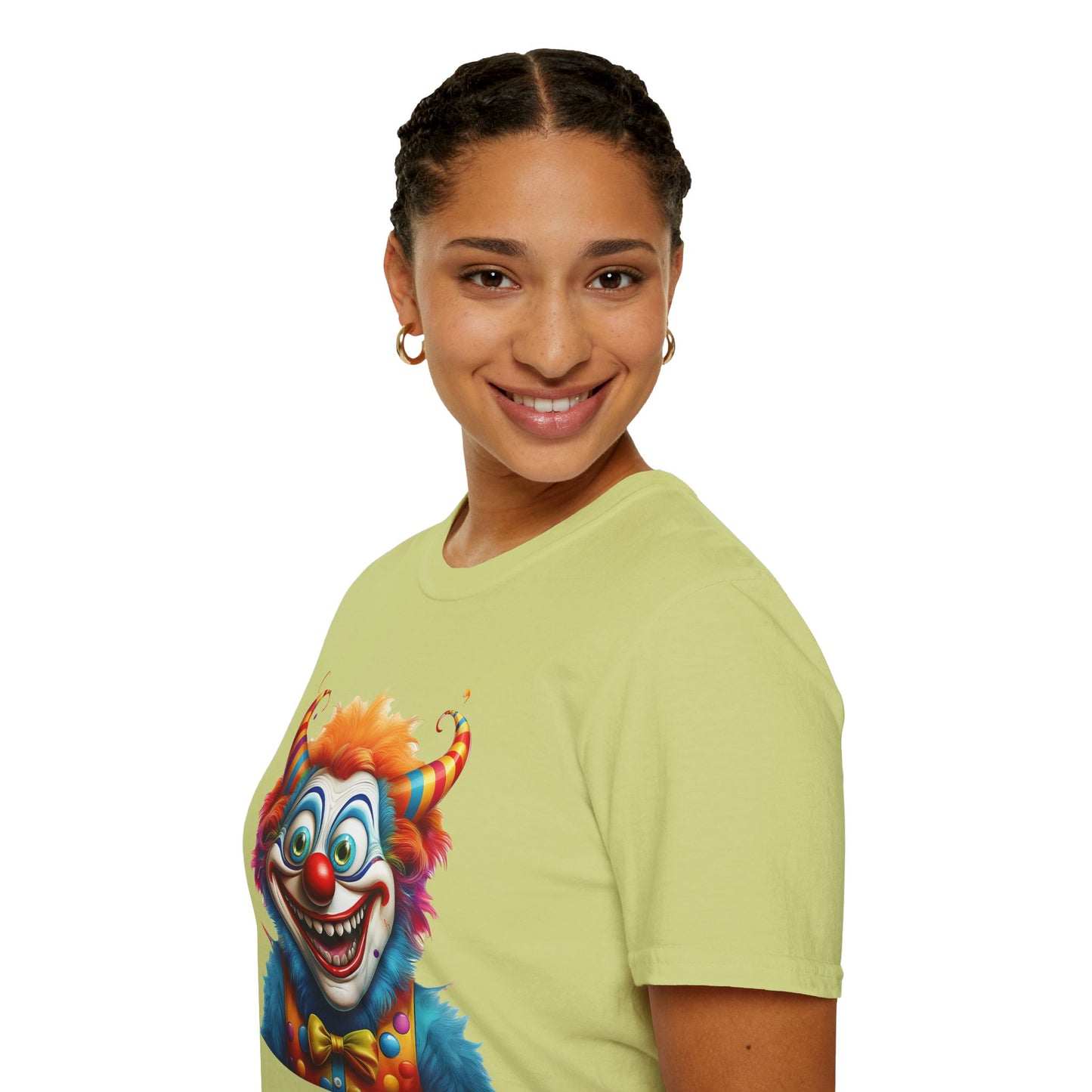 Clown Shirt, T Shirt with Clown, Funny Man Shirt, Tee Shirt with Funny Man, Circus Shirt, Shirt with Circus, Scary Man Shirt, Shirt with Scary Man