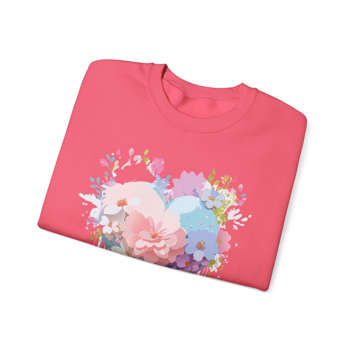 Floral Heart Sweatshirt, Floral Love Sweatshirt, Valentine's Day Sweatshirt, Heart Floral Sweatshirt
