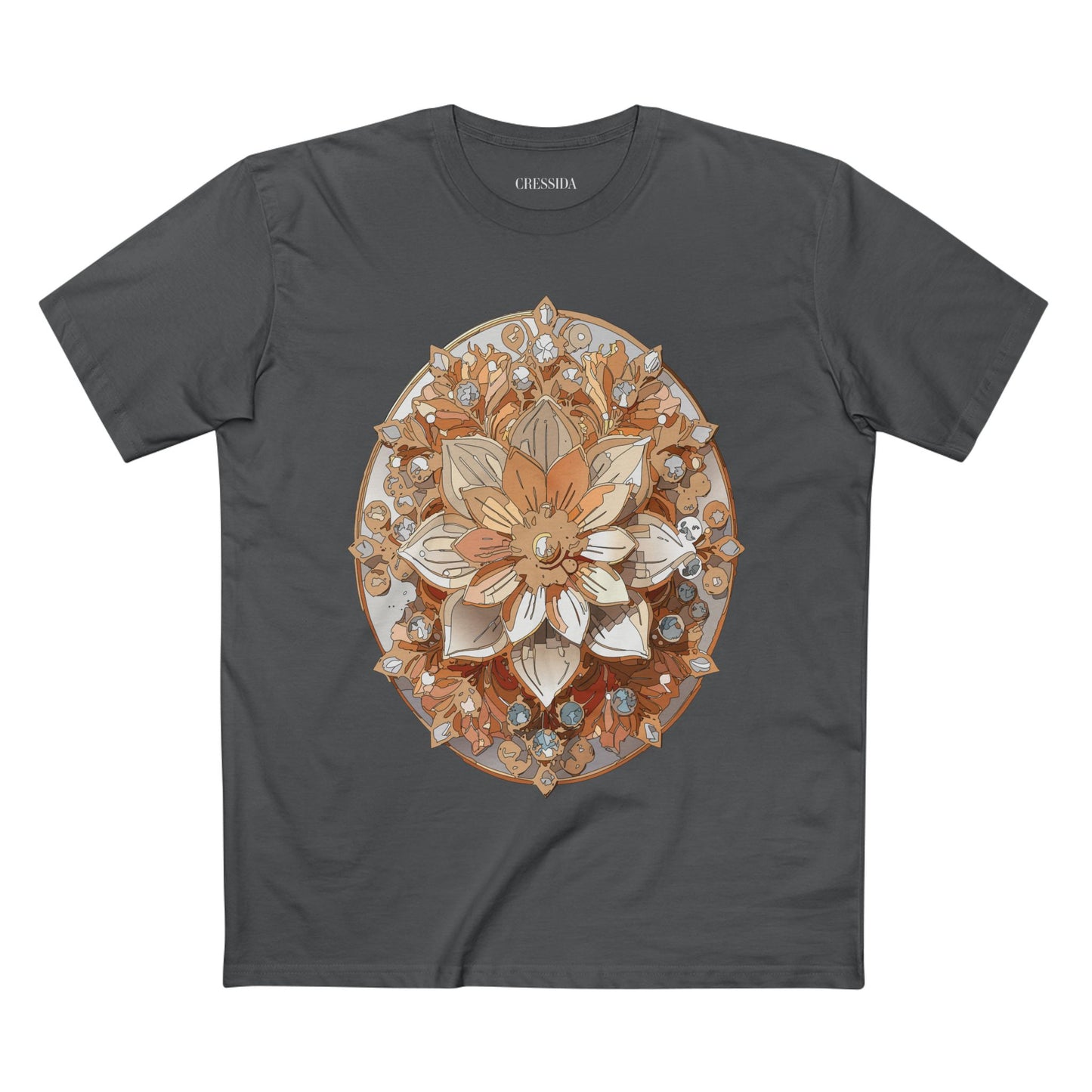 Floral Shirt, Shirt with Flower, Tee Shirt with Antique Flower