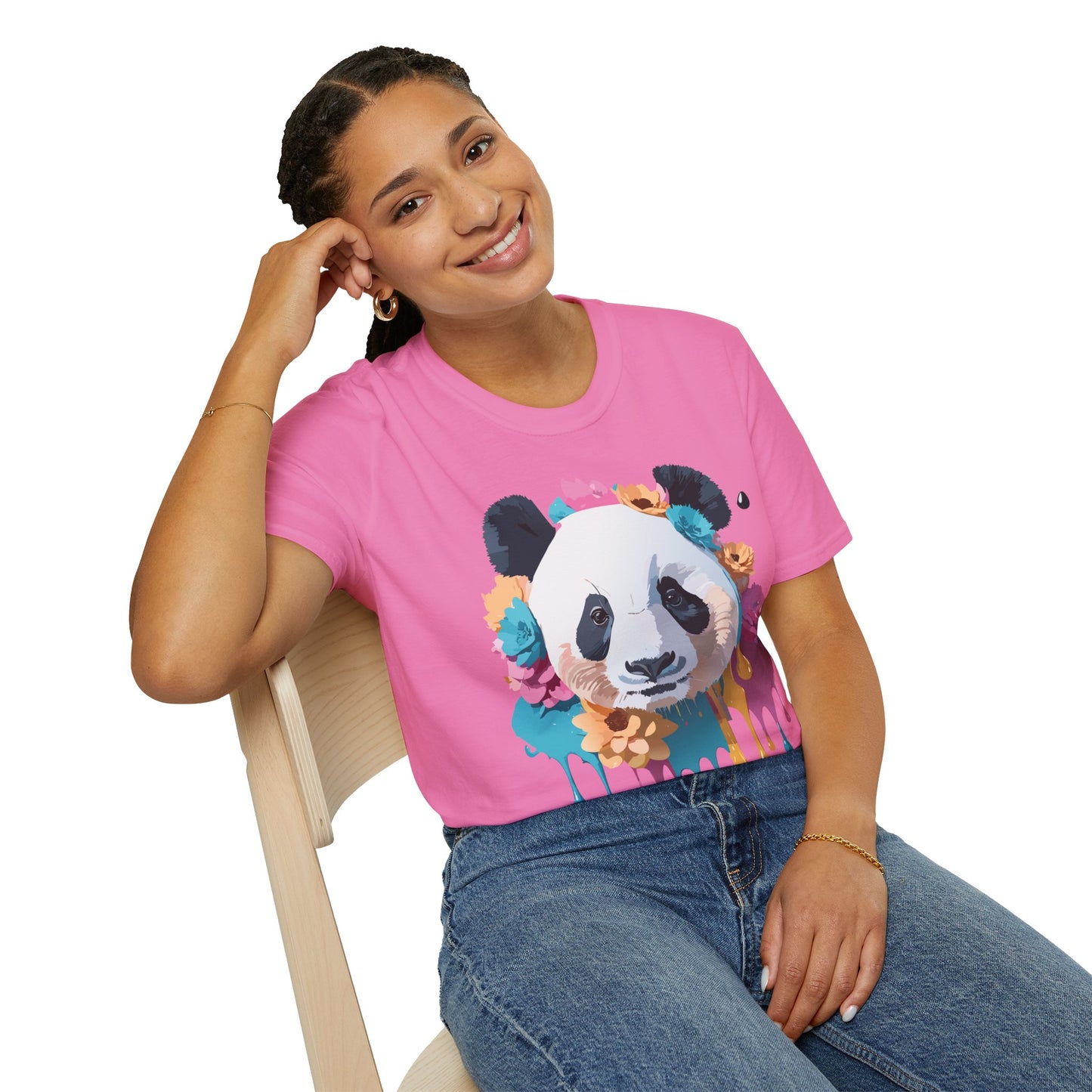 Panda Shirt, T Shirt with Panda, Animal Shirt, Tee Shirt with Animals