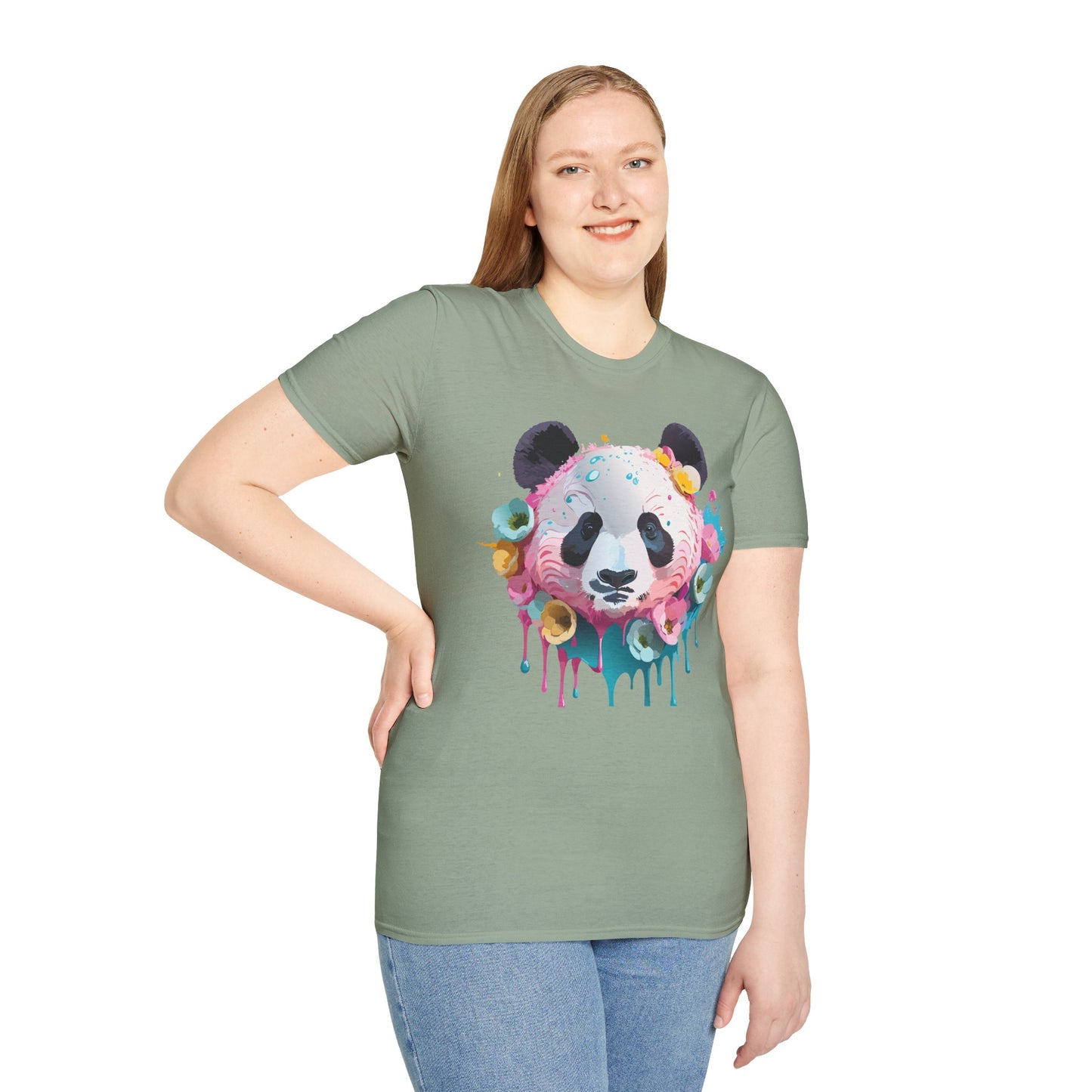 Panda Shirt, T Shirt with Panda, Animal Shirt, Tee Shirt with Animals