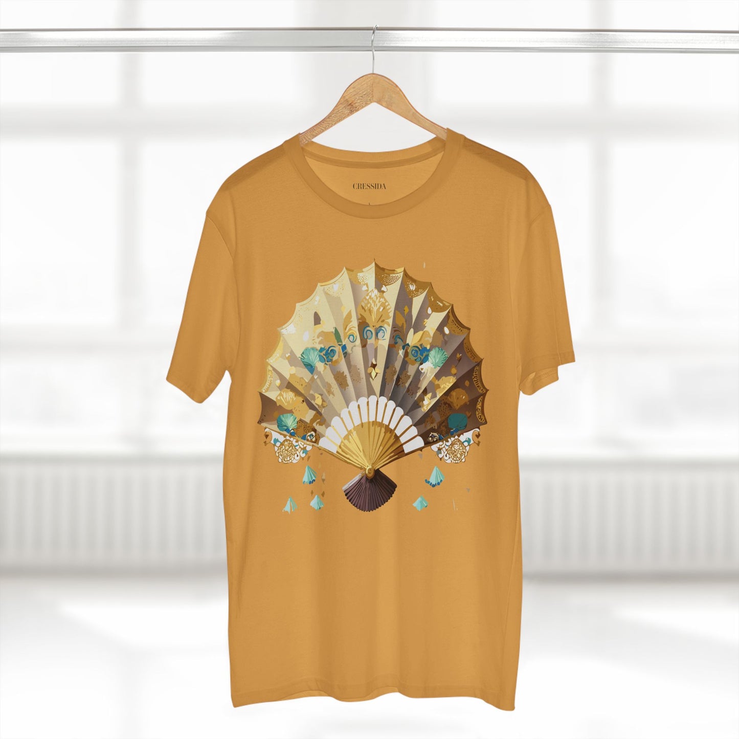 Fan shirt, Shirt with Fan, Tee Shirt with Antique Fan