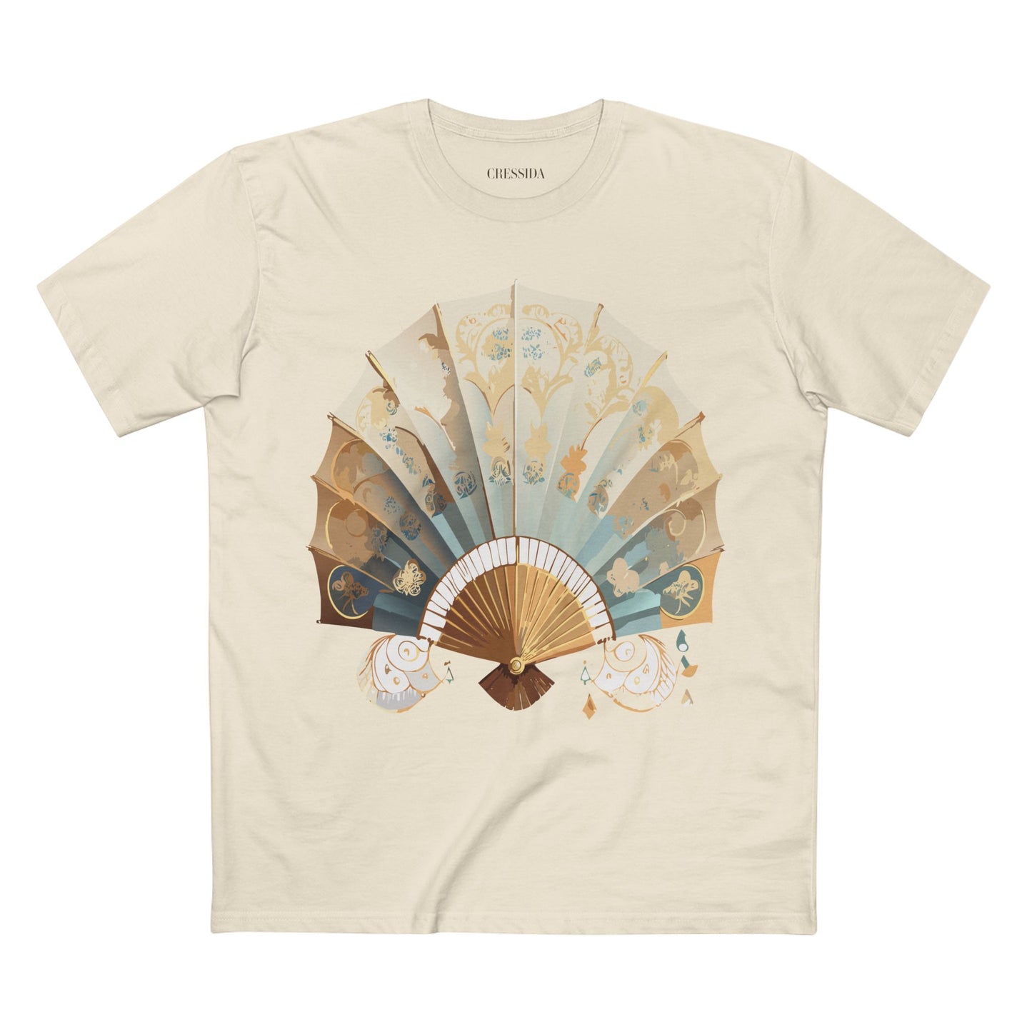 Fan shirt, Shirt with Fan, Tee Shirt with Antique Fan