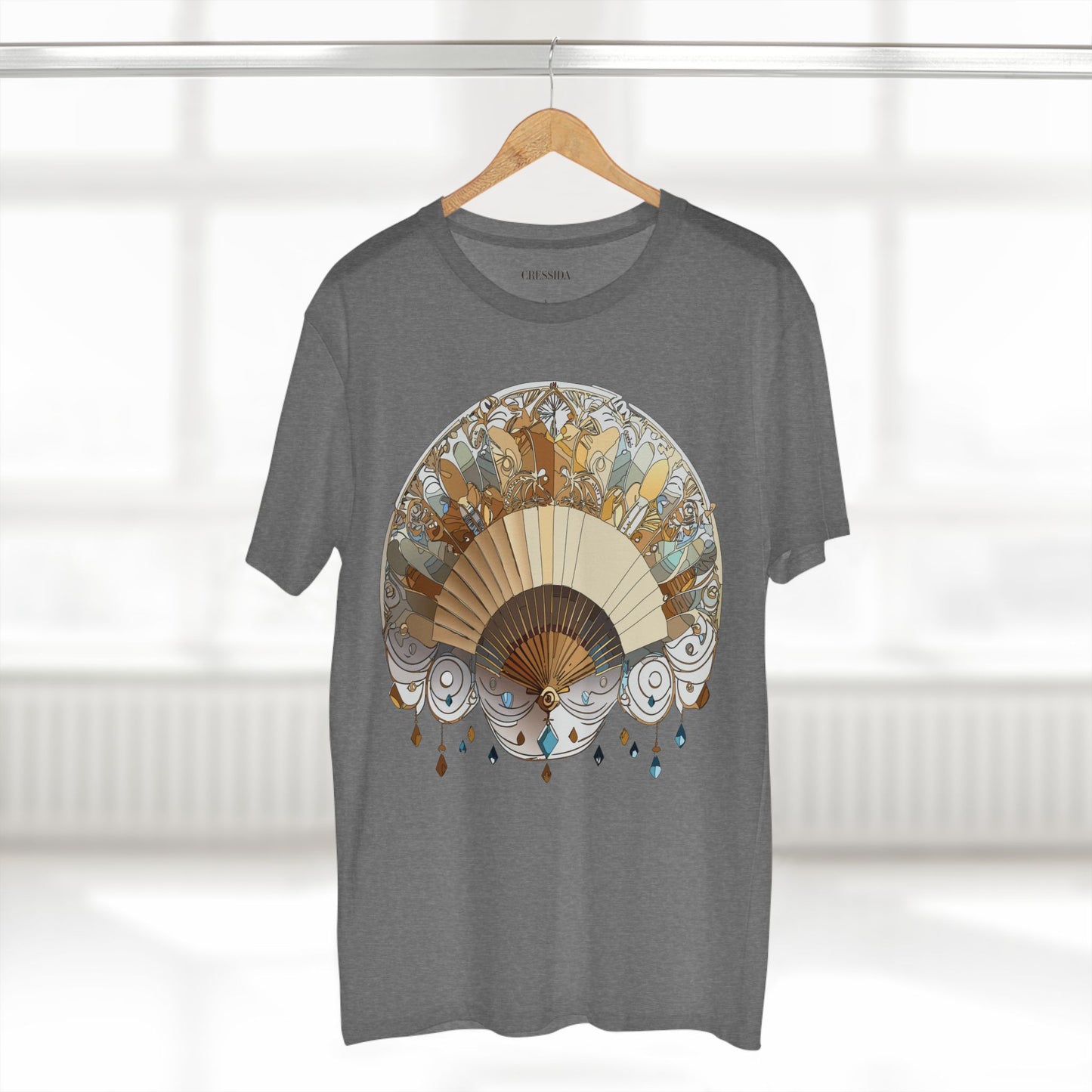 Fan shirt, Shirt with Fan, Tee Shirt with Antique Fan