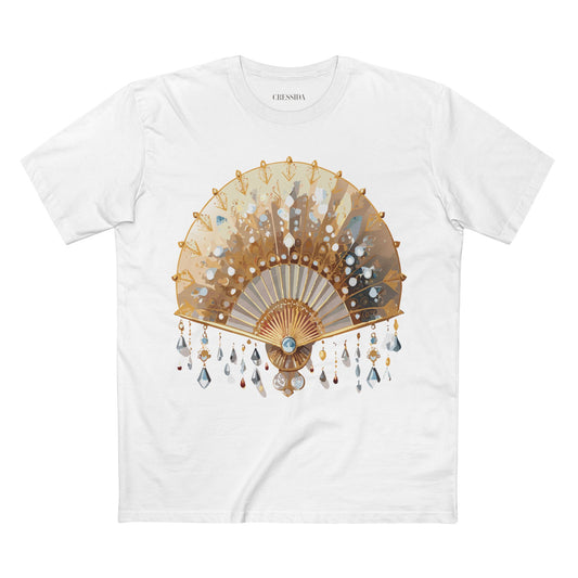 Fan shirt, Shirt with Fan, Tee Shirt with Antique Fan