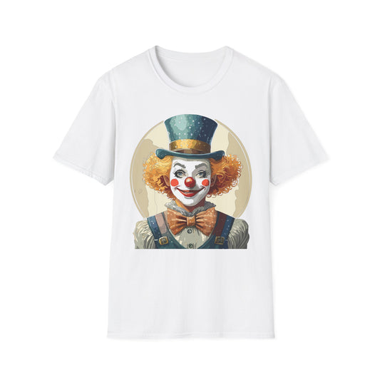 Clown Shirt, T Shirt with Clown, Funny Man Shirt, Tee Shirt with Funny Man, Circus Shirt, Shirt with Circus, Scary Man Shirt, Shirt with Scary Man