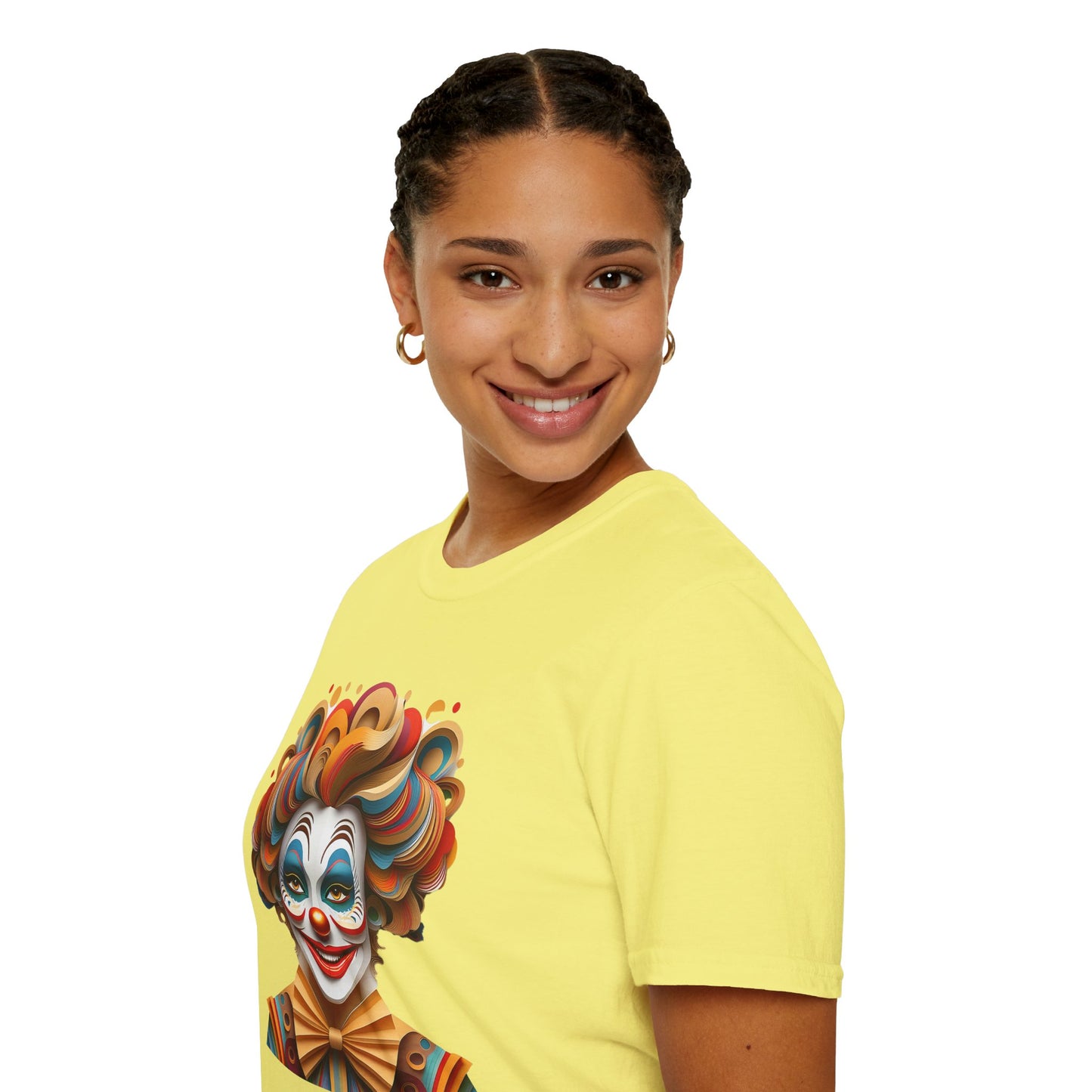 Clown Shirt, T Shirt with Clown, Funny Man Shirt, Tee Shirt with Funny Man, Circus Shirt, Shirt with Circus, Scary Man Shirt, Shirt with Scary Man