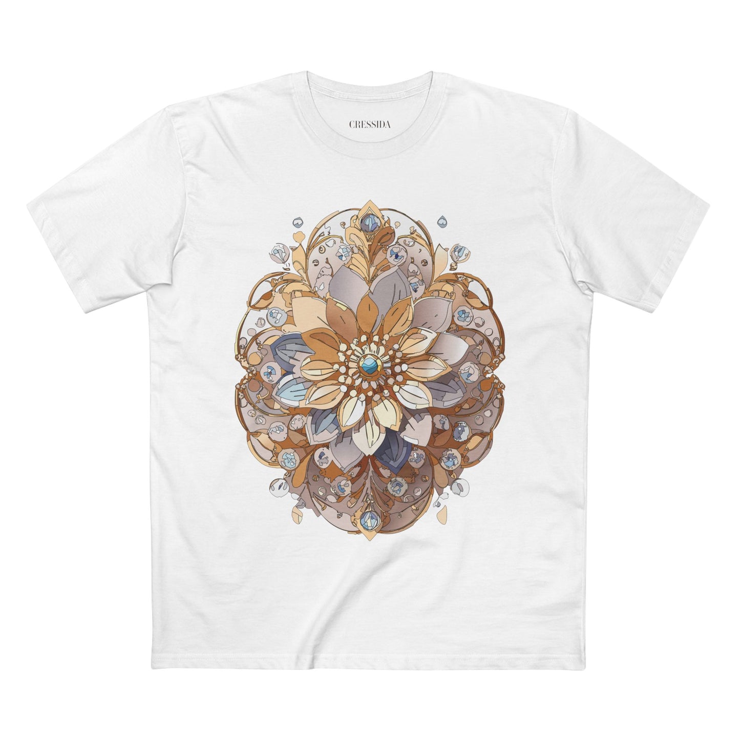Floral Shirt, Shirt with Flower, Tee Shirt with Antique Flower