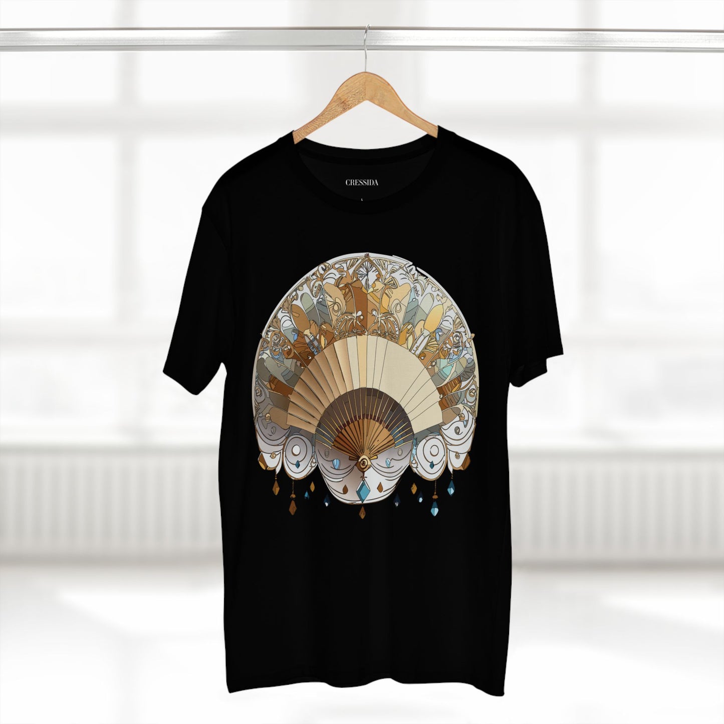 Fan shirt, Shirt with Fan, Tee Shirt with Antique Fan