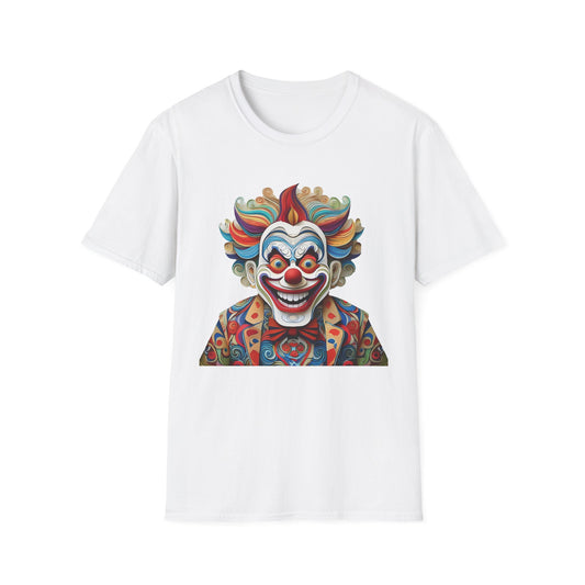 Clown Shirt, T Shirt with Clown, Funny Man Shirt, Tee Shirt with Funny Man, Circus Shirt, Shirt with Circus, Scary Man Shirt, Shirt with Scary Man