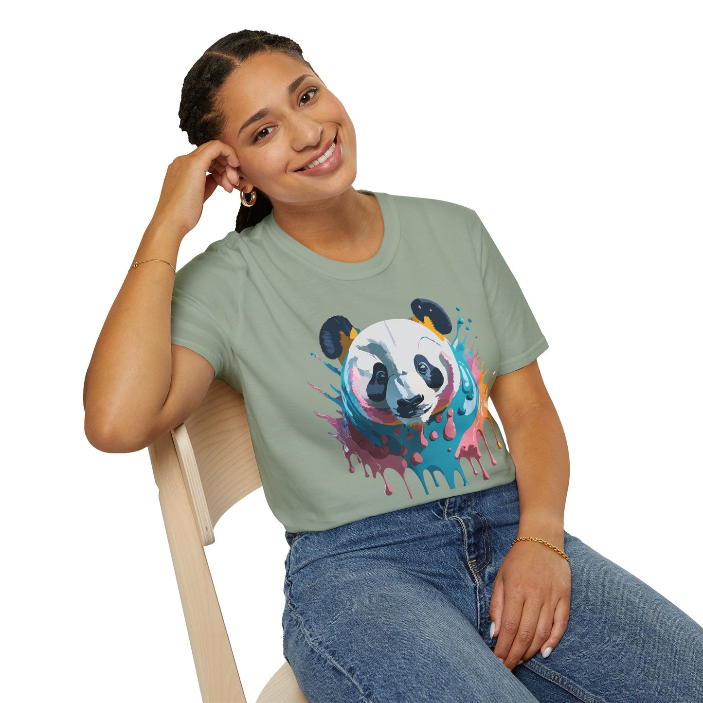 Panda Shirt, T Shirt with Panda, Animal Shirt, Tee Shirt with Animals