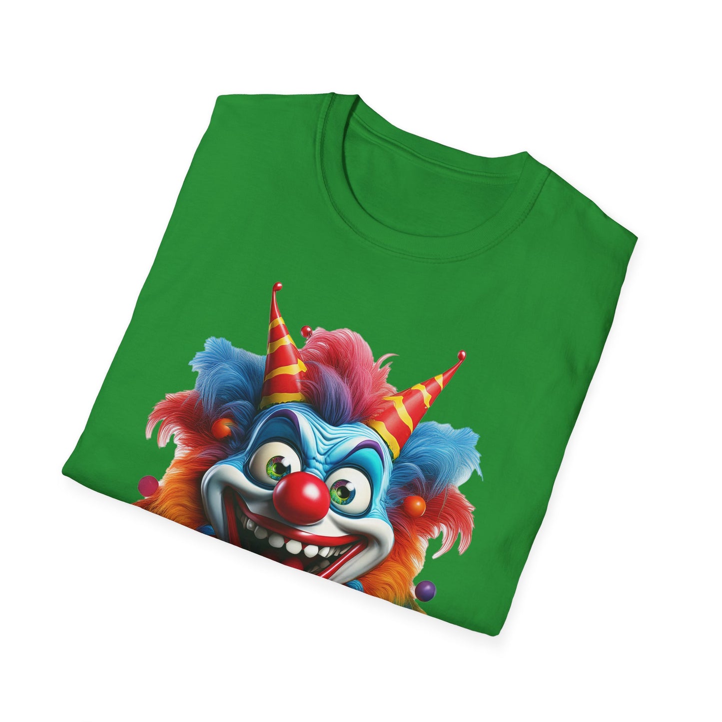 Clown Shirt, T Shirt with Clown, Funny Man Shirt, Tee Shirt with Funny Man, Circus Shirt, Shirt with Circus, Scary Man Shirt, Shirt with Scary Man