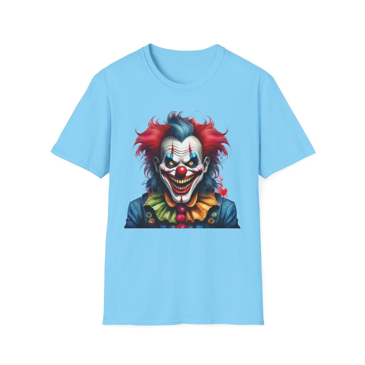 Clown Shirt, T Shirt with Clown, Funny Man Shirt, Tee Shirt with Funny Man, Circus Shirt, Shirt with Circus, Scary Man Shirt, Shirt with Scary Man