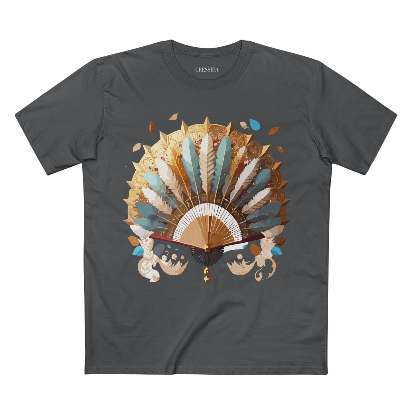 Fan shirt, Shirt with Fan, Tee Shirt with Antique Fan