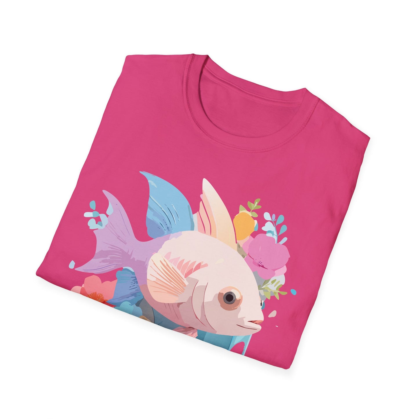 Fish Art Design Shirt, T Shirt with Fish, Graphic Shirt, Tee Shirt with Graphic Design, Shirt with Fish Graphic Art
