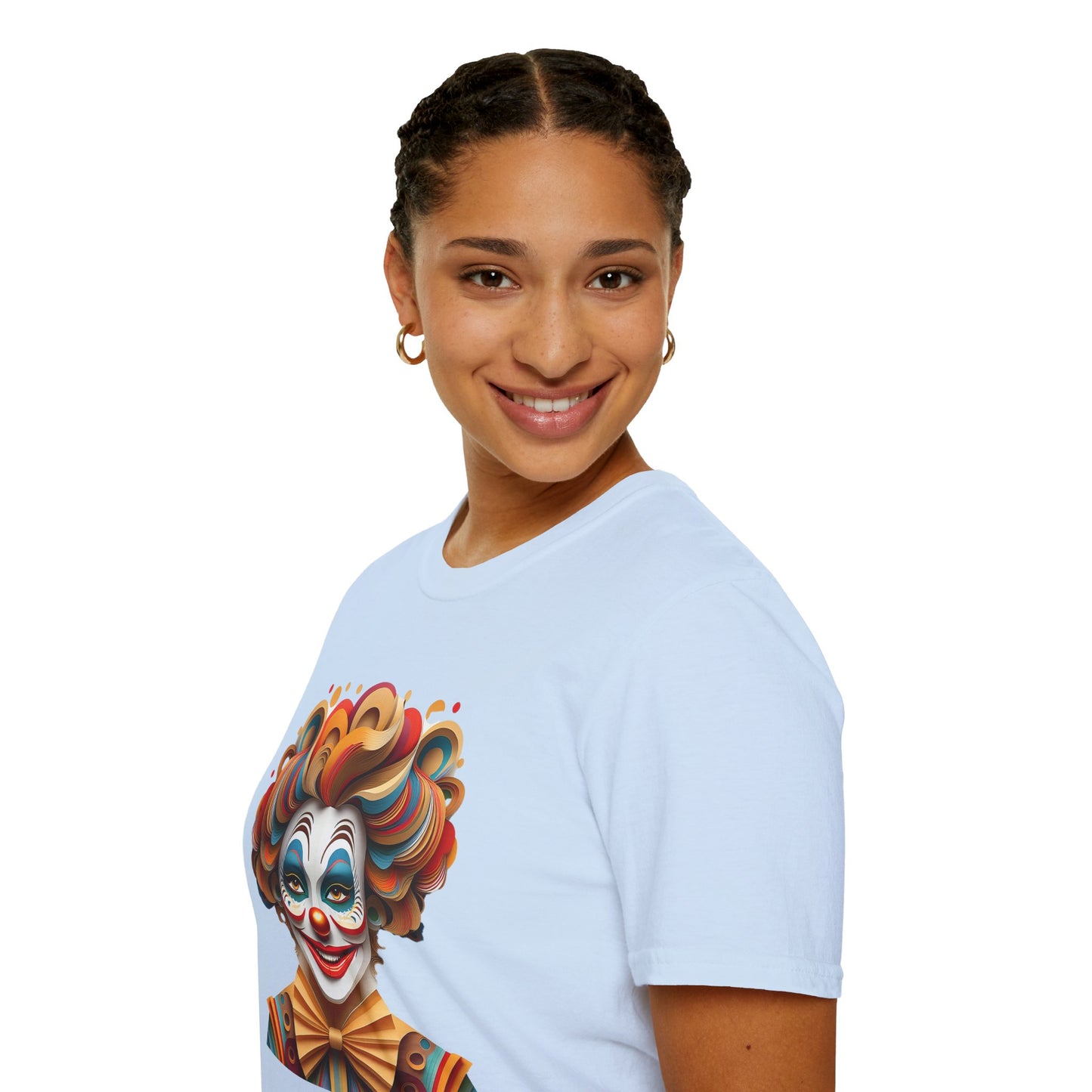 Clown Shirt, T Shirt with Clown, Funny Man Shirt, Tee Shirt with Funny Man, Circus Shirt, Shirt with Circus, Scary Man Shirt, Shirt with Scary Man