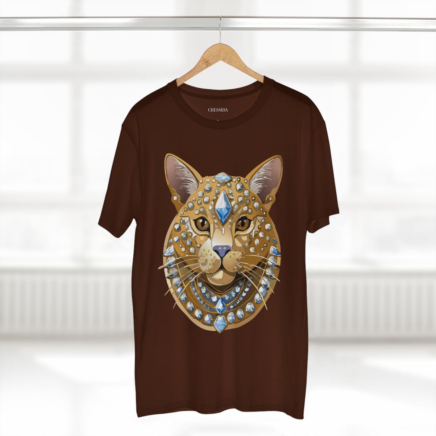 Unisex Premium Cotton Tee Shirt With Antique Animal Medallion Design