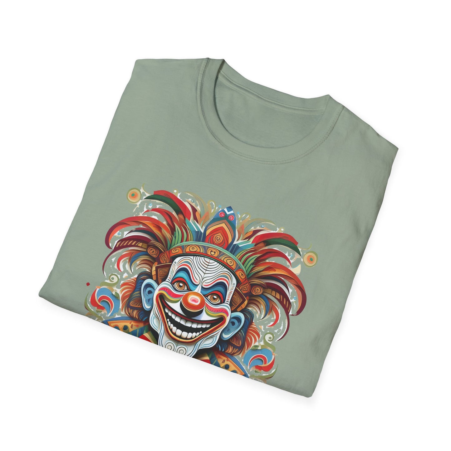 Clown Shirt, T Shirt with Clown, Funny Man Shirt, Tee Shirt with Funny Man, Circus Shirt, Shirt with Circus, Scary Man Shirt, Shirt with Scary Man
