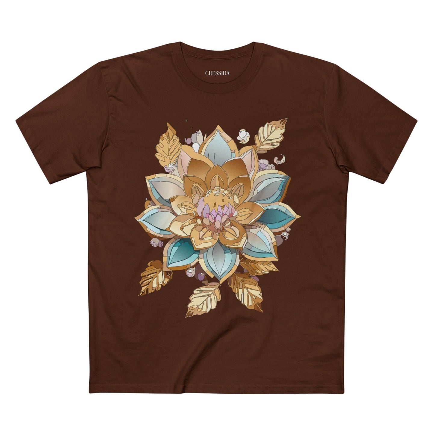 Floral Antique Flower Graphic Tee For Unisex Premium Cotton Shirt